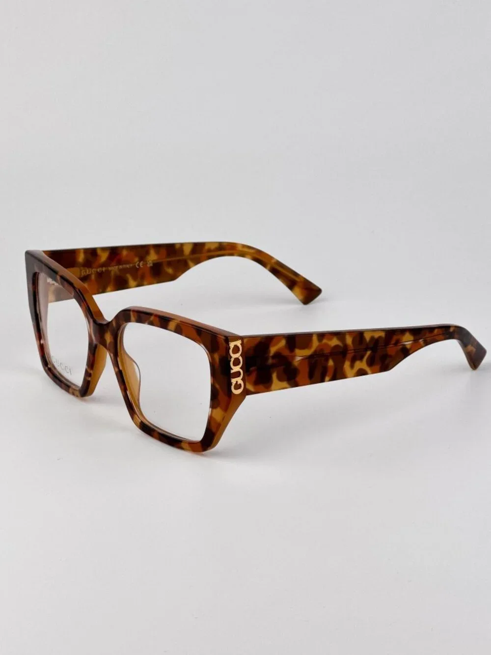 Gucci GG2042O 004 Square Eyeglasses – Havana | Women’s Designer Frames